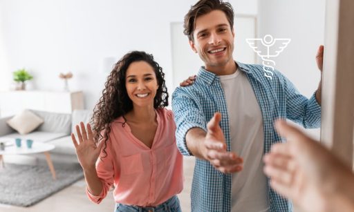 a couple working with a PM company for homeownership