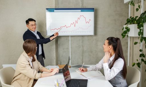 Property managers meeting to discuss the summer 2024 real estate market.